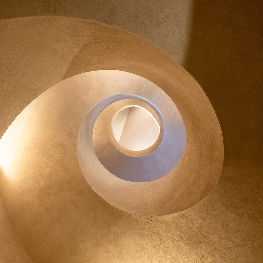 Moderne Steintreppe