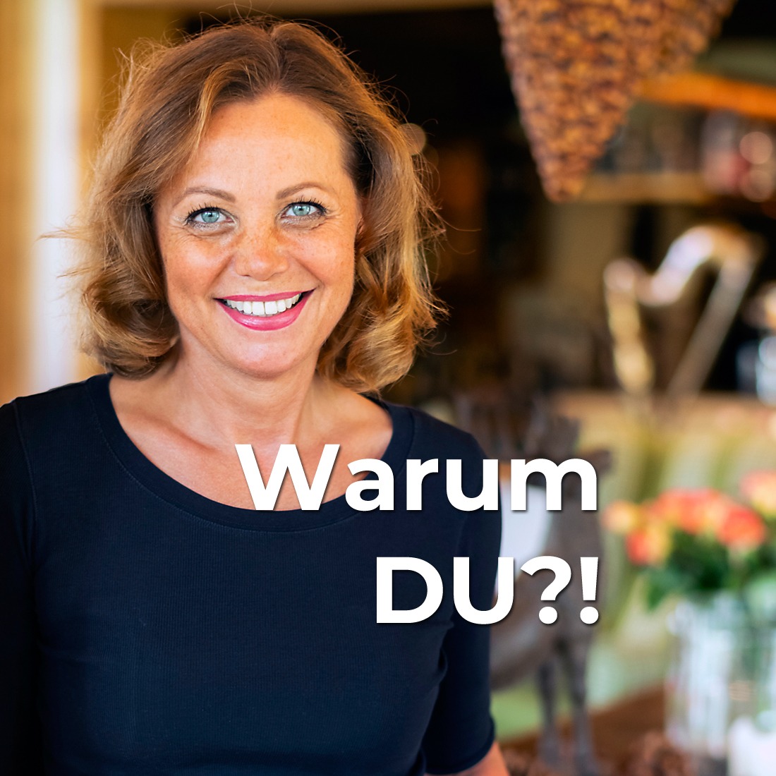 Warum-DU Fröhliche Frau