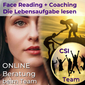 Face Reading - Die Lebensaufgabe lesen + Coaching - Online Beratung beim Team
