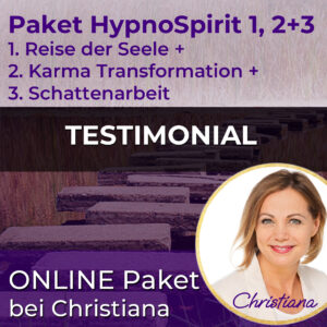 HypnoSpirit Paket - 1,2+3 bei Christiana als Testimonial